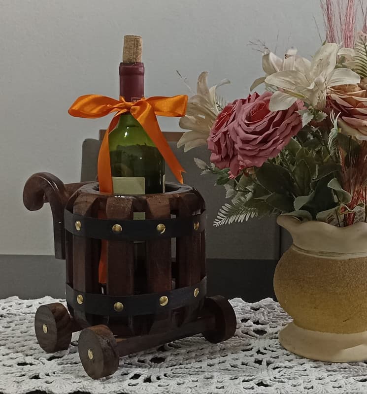 Carrinho suporte para garrafa